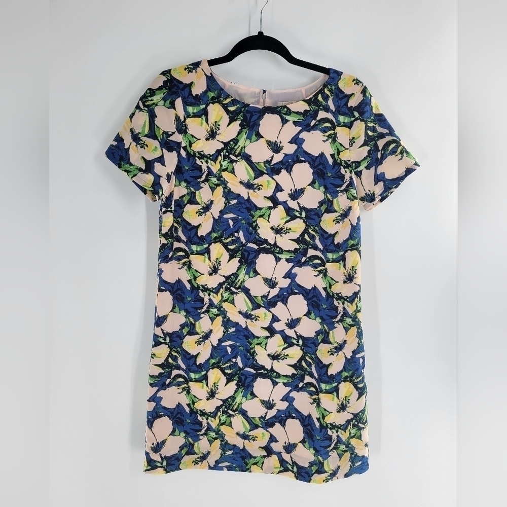 J Crew floral‎ short sleeve dress Size 6